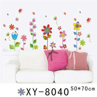 TipTop Wallstickers Colorized Flowers Design Wall Decals