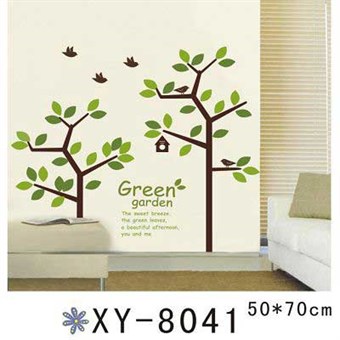 TipTop Wallstickers Green Garden Trees Design Wall Decals
