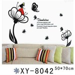 TipTop Wallstickers Black Flowers and Butterflies