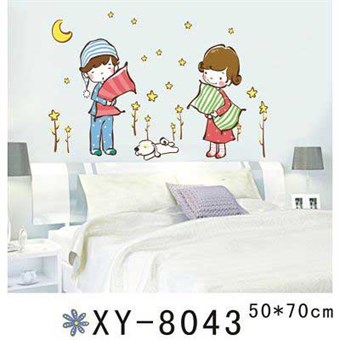 TipTop Wallstickers Happy Boy and Girl