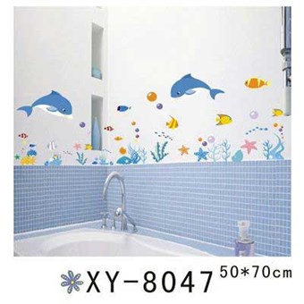 TipTop Wallstickers Blue Dolphins Design Wall Decals