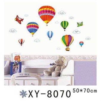 TipTop Wallstickers Colorized Hot-air BalloonDesign Decoration