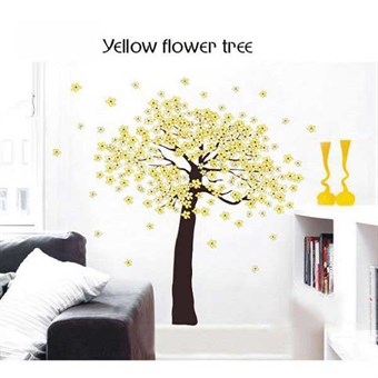 TipTop Wallstickers Lemon Tree / Yellow Flower Tree