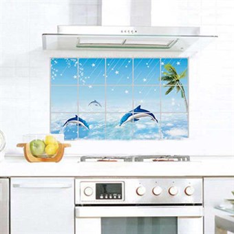 TipTop Wallstickers Dolphin Style Greaseproof