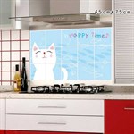 TipTop Wallstickers Cute Cat Pattern Greaseproof