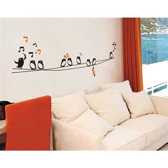 TipTop Wallstickers Bird and Music Decoration