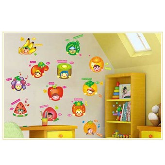 TipTop Wallstickers Cartoon Fruit Eco-friendly