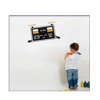 TipTop Wallstickers Black Counter Robot Cartoon