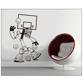 TipTop Wallstickers Robot Basketball
