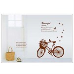 TipTop Wallstickers Brown Bike Pattern