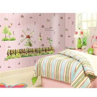 TipTop Wallstickers Windmills and the Fence