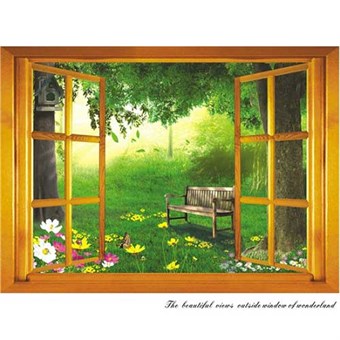 TipTop Wallstickers Scenery of Outside the Window Room Decoration