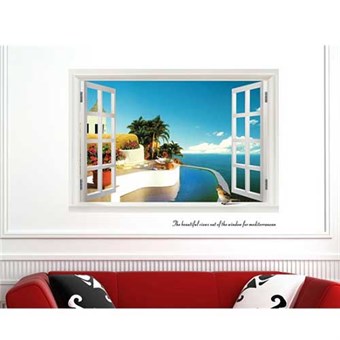 TipTop Wallstickers Window Design Family Art Deco