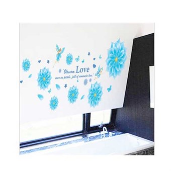 TipTop Wallstickers Blue Flowers Design