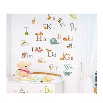 TipTop Wallstickers AY Lovely Animals Letters Print