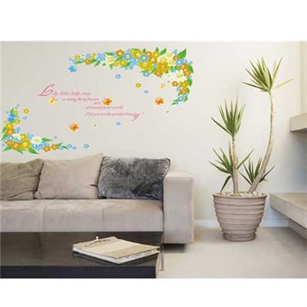 TipTop Wallstickers Beautiful Letter Flower Print