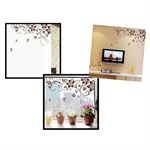 TipTop Wallstickers Brown Flowers Pattern