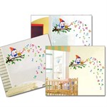 TipTop Wallstickers Cool Bird Singing Pattern