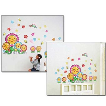 TipTop Wallstickers Cartoon Sunflowers Pattern Style