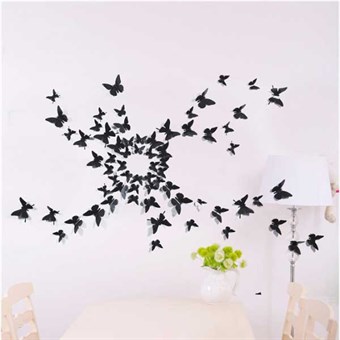 TipTop Wall Stickers Decals Stickers 5.5x8x10cm (Black A)