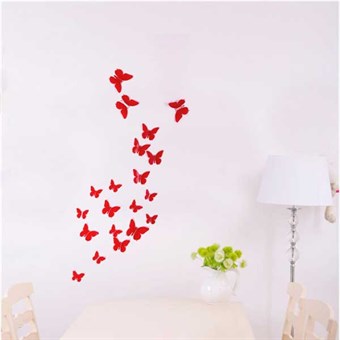 TipTop Wall Stickers Decals Stickers 5.5x8x10cm (Red A)