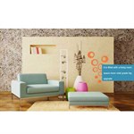 TipTop Wall Stickers Decor Wall Decal Stickers 16x16cm (Orange)