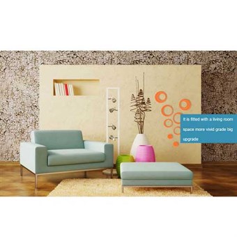 TipTop Wall Stickers Decor Wall Decal Stickers 16x16cm (Orange)