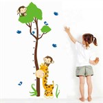 TipTop Wallstickers Monkey and Giraffe Pattern