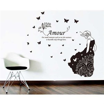 TipTop Wallstickers A Sweet Girl or Black Skirt