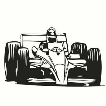 TipTop Wallstickers Formula Car Design