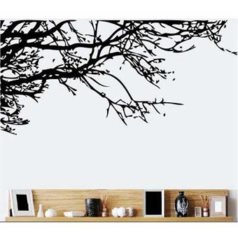 TipTop Wallstickers Black Branch Design