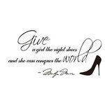 TipTop Wallstickers Give a Girl the Right Shoes Marilyn Monroe
