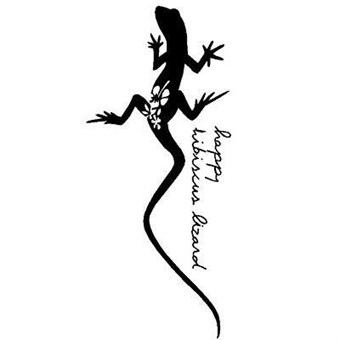 TipTop Wallstickers Black Lizard Pattern