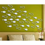 TipTop Wallstickers Fish Wall Stickers Polystyrene Mirror
