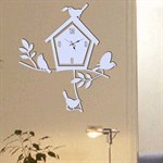 TipTop Wallstickers Simple and Stylish Bird Cage Clock