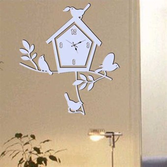 TipTop Wallstickers Simple and Stylish Bird Cage Clock