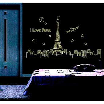 TipTop Wallstickers Star and Moon Pattern Luminous Transparent