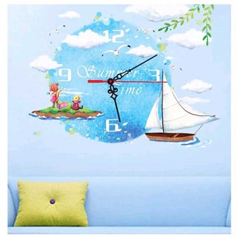 TipTop Wallstickers New fashion Stereo sailboat clock