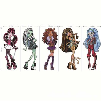 TipTop Wallstickers Monster High Cartoon Kids Room