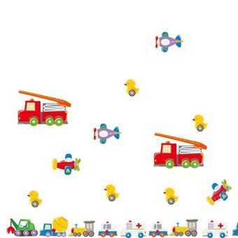 TipTop Wallstickers Cartoon Truck Design Removable