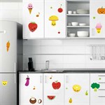 TipTop Wallstickers Fresh Fruits Vegetables Design Removable