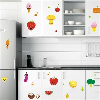 TipTop Wallstickers Fresh Fruits Vegetables Design Removable