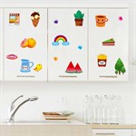 TipTop Wallstickers Cartoon Dessert and Fruits Design