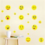 TipTop Wallstickers Cartoon Smile Face Design