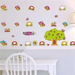 TipTop Wallstickers Cute Dolphin Cartoon