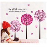 TipTop Wallstickers Pretty Three Flower Trees Pattern