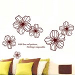 TipTop Wallstickers Bloom Flower Pattern