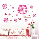 TipTop Wallstickers Pretty Flowers & Butterfly Pattern