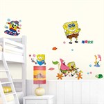 TipTop Wallstickers Cute SpongeBob SquarePants Cartoon Pattern