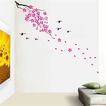 TipTop Wallstickers The Swallows Flower canes Pattern